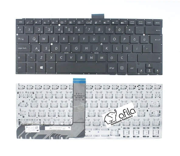 Asus TP300L TP300LD TP300UA Notebook Klavye (Siyah TR) ürün görseli 1
