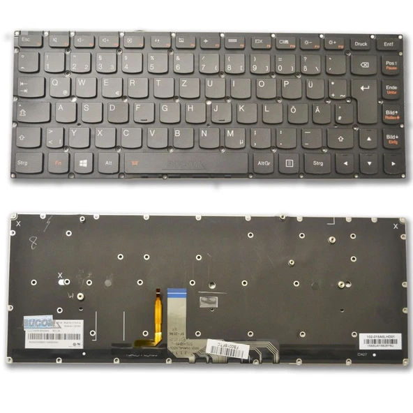 Lenovo Yoga ST3LB-TUR Notebook Klavyesi - Siyah - TR - Işıklı ürün görseli 1