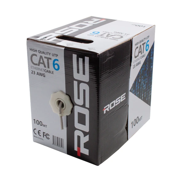CAT6 KABLO 23AWG 100 METRE KUTULU ROSE C-6/100M ürün görseli 1