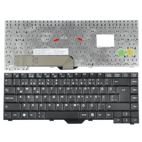Fujitsu Siemens Amilo A7600 A8620 Notebook Klavyesi - Siyah - TR ürün görseli 1