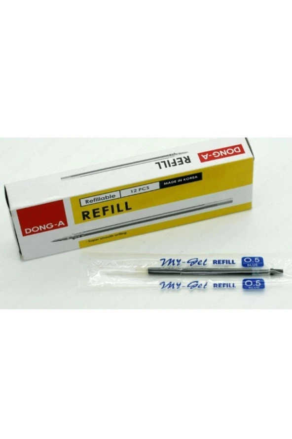 Dong-A Tükenmez Kalem Yedeği Mygel Jel 0.5 MM Mavi 211120 (12 Li Paket) ürün görseli 1
