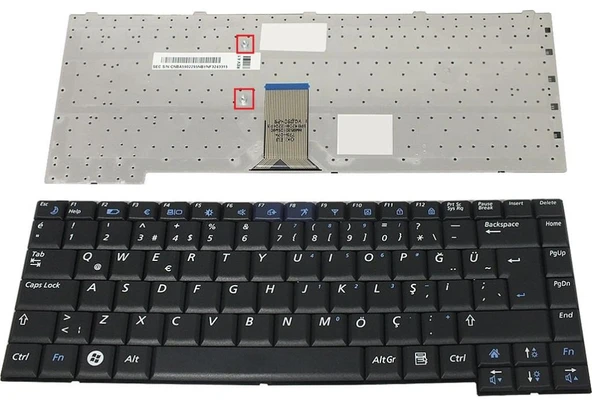 Samsung R560 P560  R509 P510  Notebook Klavyesi - Siyah - TR ürün görseli 1