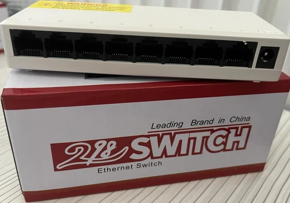 ROSE 8 PORT ETERNET SWITCH 10/100 MBPS SR-810 ürün görseli 1