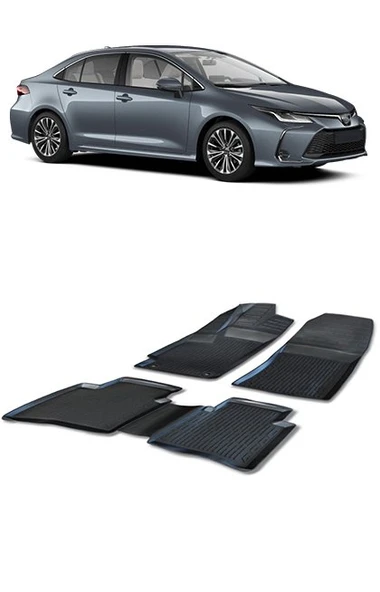 Toyota Corolla 2019-2024 Arası 3d Havuzlu Araca Özel Paspas Takımı ürün görseli 1