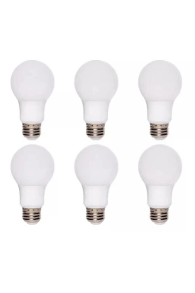 grafen  Led Ampul Beyaz Renk 9 Watt Tasarruflu 6 Lı Paket ürün görseli 1