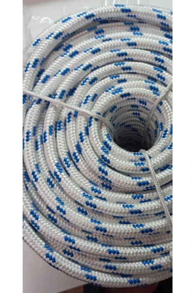 5 Mm Iskota Halat 100 Metre-parlak Ipek Örgülü Polyester Halat-tekne Halatı ürün görseli 1