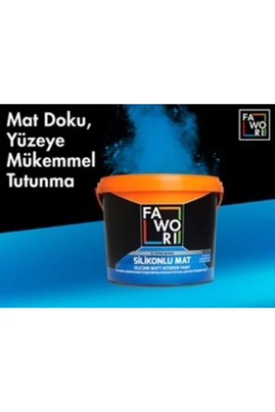 Fawori  Silikonlu Mat Silinebilir Iç Cephe Boyası Seti 2.5lt ürün görseli 1