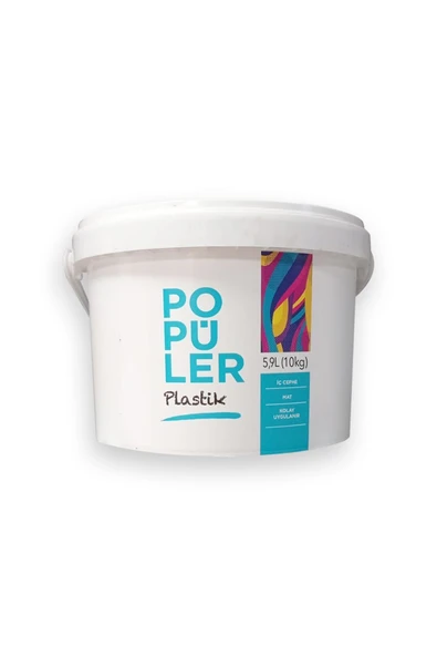 Polisan  Popüler Plastik Mat Duvar Boyası 10 Kg - Elegan Pembe ürün görseli 1