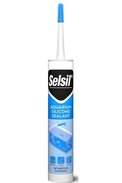 Selsil  Akvaryum Silikonu Şeffaf 310 ml ürün görseli 1