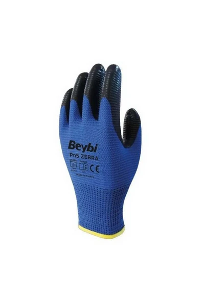 Beybi  Zebra Pn5 Ekonomik Mavi Nitril Eldiven No:10 ürün görseli 1