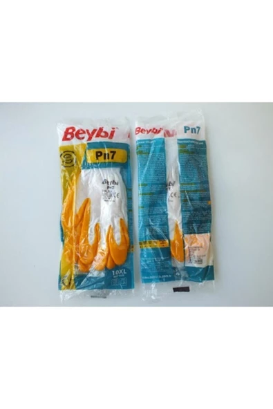 Beybi  Pn Nitril Sarı Iş Eldiveni - Resim 2
