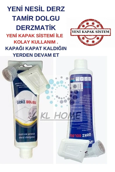 Master  Yeni Nesil Büyük Boy Derz Dolgu 350gr Derzmatik-beyaz Renk-kl Home ( Raf Ömrü : 3 Yıl ) ürün görseli 1