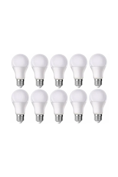 Noas  Led - 9w - Beyaz Işık - E27 - 10lu - Tasarruflu Led Ampul 9w Ampul ürün görseli 1