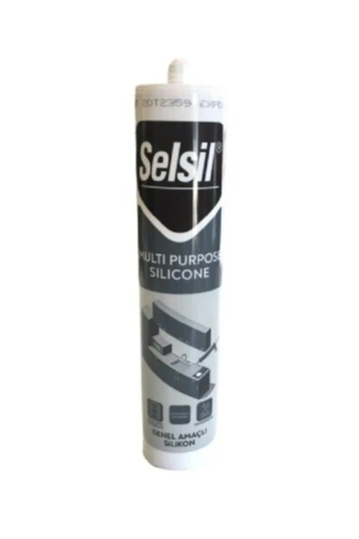 Selsil  Genel Amaçlı Silikon Cam Banyo Mutfak Duşakabin Silikonu Şeffaf 280 Gr. ürün görseli 1