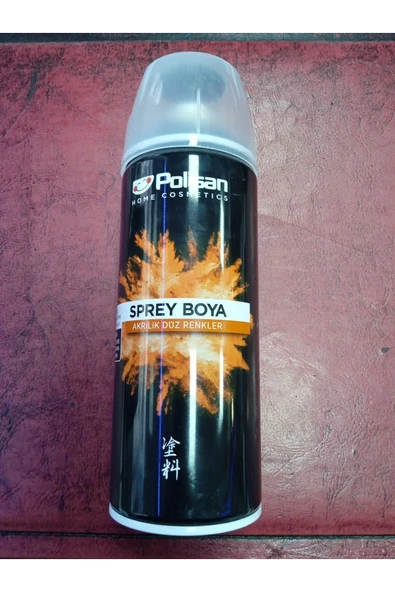 Polisan  Plastik Yüzey Mat Siyah Sprey Boya 400 ml - Ral 9004 ürün görseli 1