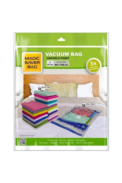 Magic Saver Bag  003 Xxl 80x100cm Tekli Vakumlu Hurç ürün görseli 1