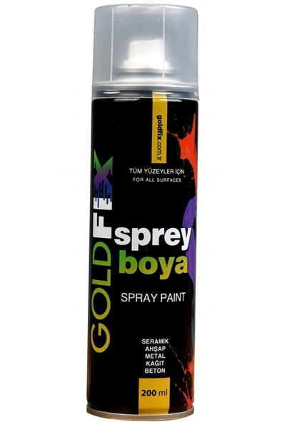 GOLDFİX  Sprey Boya Metalik Gri (JANT BOYASI) 200ml ürün görseli 1