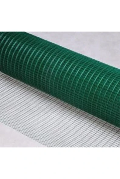 Yamanlar  Pvc Kaplı Puntalı Yeşil Tel 12x12 Gözaralıklı 100 Cm Eninde-kafes Teli-kümes Teli 1x4metre ürün görseli 1