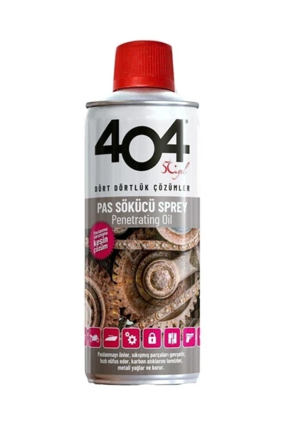 404 Kimya  404 Pas Sökücü Sprey 200 ml (yeni Nesil Tasarım) 5 Adet ürün görseli 1