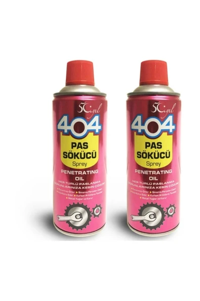 404 Kimya  404 Pas Sökücü Sprey 400 Ml. 2 Adet ürün görseli 1