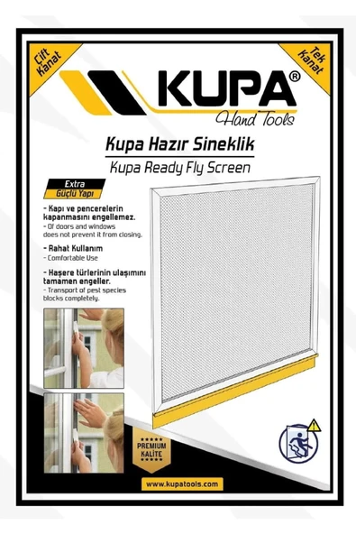 Kupatools  Kupa Hazır Sineklik Yapışkanlı (PENCERE) 75x125 ürün görseli 1