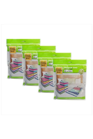 Magic Saver Bag  4 Adet Vakumlu Hurç Özel Seti Büyük Paket 4 Xxl ürün görseli 1