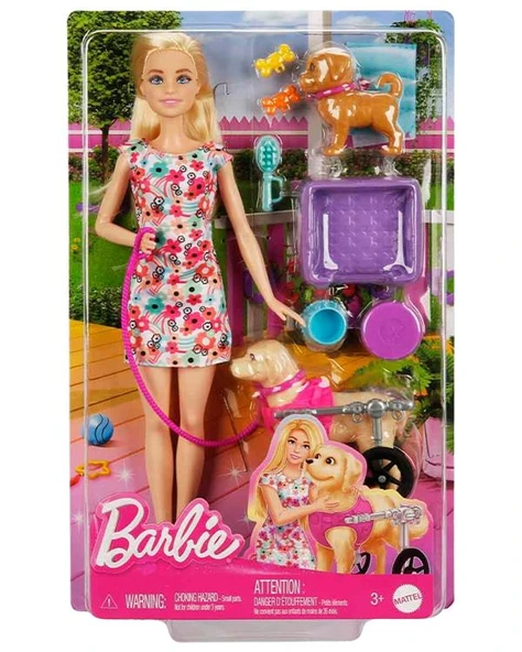 Barbie ve Engelli Köpeği Oyun Seti HTK37 ürün görseli 1