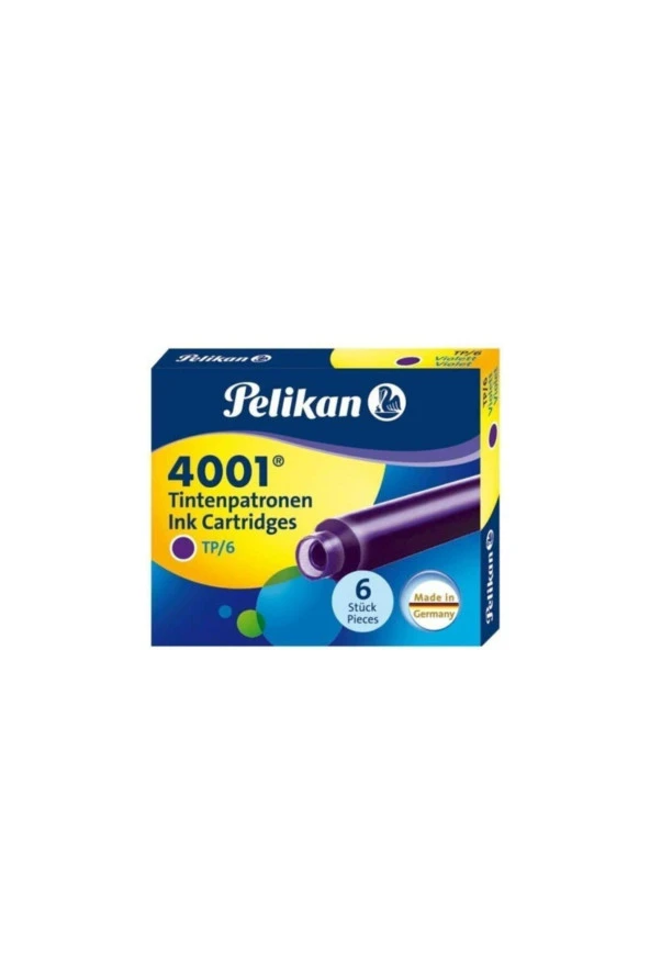 Pelikan Dolma Kalem Kartuşu Küçük Violet 6 LI 4001 (10 Paket) ürün görseli 1