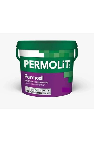 Permolit Silikonlu Silinebilir 3.5KG Su Bazlı Iç Cephe Duvar Boyası Beyaz ürün görseli 1