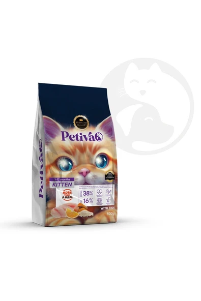 petiva Balıklı Yavru Kedi Maması 1,5 Kg ürün görseli 1