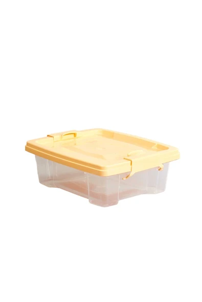 Q-lear Box 1,5 L Kilitli Saklama Kutusu-sarı ürün görseli 1