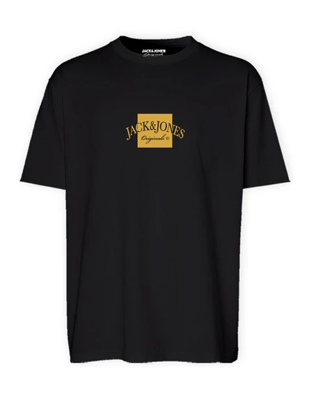 JACK JONES Baskılı Bisiklet Yaka Erkek Tişört 12277888 ürün görseli 1