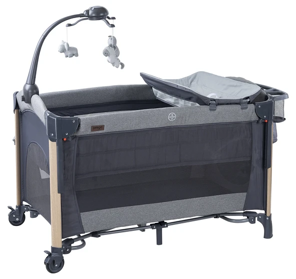 Prego Elips Plus Anne Yanı Oyun Parkı 70x120 cm / Gri ürün görseli 1