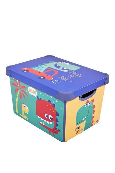 Style Box Dude Desenli 17 L Dekoratif Saklama Kutusu ürün görseli 1