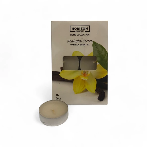 Tealight Vanilya 6 lı Mum ürün görseli 1