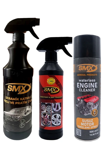 SMX Susuz Motor Temizleme - Seramik Katkılı Hızlı Cila - Demir Tozu Jant Temizleyici ürün görseli 1