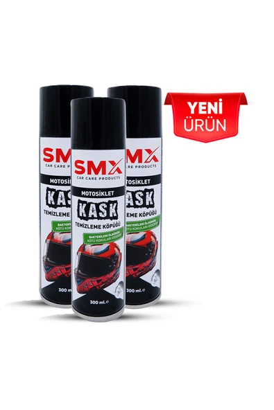 SMX Motosiklet Kask Temizleme Köpüğü 300 mL. 3 Adet ürün görseli 1