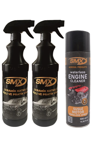 SMX Seramik Cila / Hızlı Cila / Pratik Cila 2 Adet / Susuz Motor Temizleme Ve Koruma Spreyi ürün görseli 1