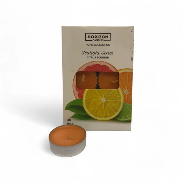 Tealight Citrus 6 lı Mum ürün görseli 1