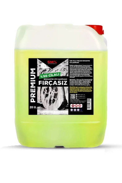 SMX %50 CİLALI KONSANTRE FIRÇASIZ OTO ŞAMPUANI (20 LT) ürün görseli 1