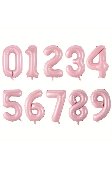 Beysüs Pembe 3 Rakam Folyo Balon 80 cm ürün görseli 1