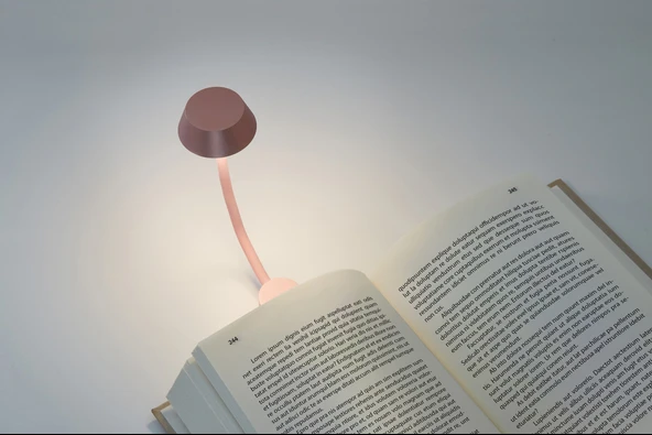 Lexon Mimi Esnek Okuma Lambası Pembe - Resim 6