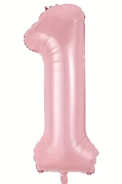 Beysüs Pembe 1 Rakam Folyo Balon 80 cm ürün görseli 1