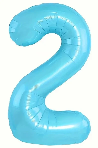 Beysüs Mavi 2 Rakam Folyo Balon 80 cm ürün görseli 1