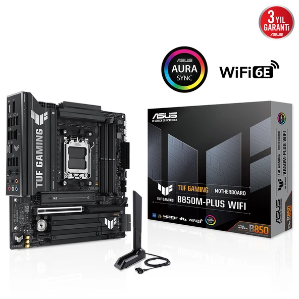 ASUS TUF GAMING B850M-PLUS WIFI AMD  ANAKART ürün görseli 1