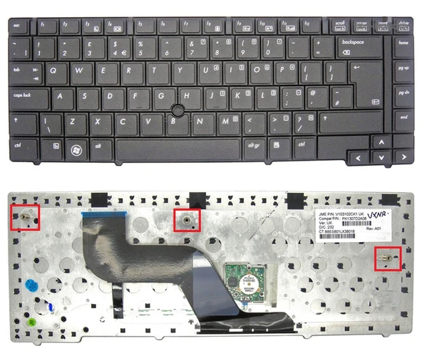 Hp EliteBook 8440p, 8440w Notebook Klavyesi - Siyah - TR ürün görseli 1