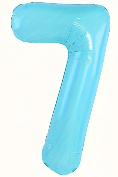 Beysüs Mavi 7 Rakam Folyo Balon 80 cm ürün görseli 1