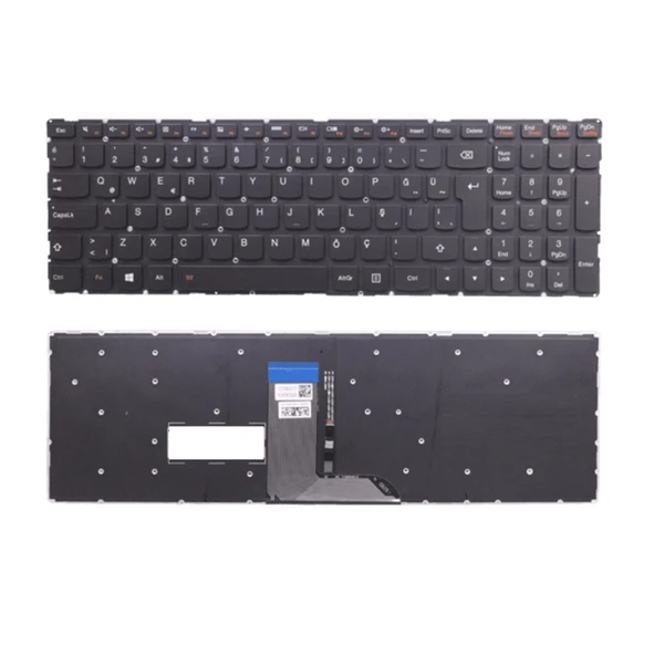 Lenovo LCM15H83US-6861 Klavye Tuş Takımı (Siyah TR) ışıklı ürün görseli 1