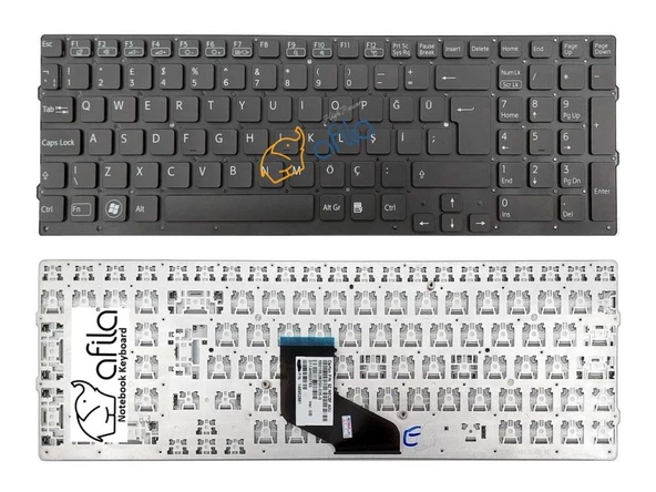 Sony Vaio VPC-F236FM/B, VPC-F237FX, VPC-F237FX/B, VPC-F237FX/S Klavye Siyah TR ürün görseli 1