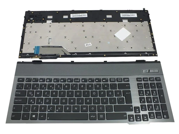 Asus 0KNB0-B411ND00, 0KNB0-B411KO00 Klavyesi - Siyah - Işıklı ürün görseli 1